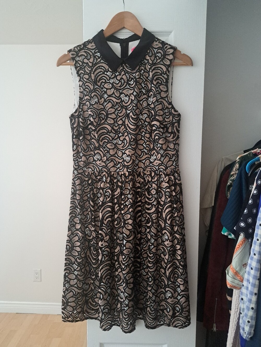 Betsey Johnson lace dress with peter pan collar